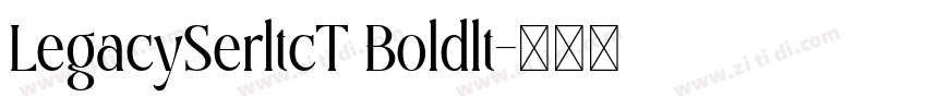 LegacySerltcT Boldlt字体转换